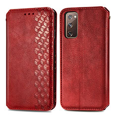 Handytasche Stand Schutzhülle Flip Leder Hülle S01D für Samsung Galaxy S20 FE 5G Rot