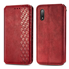 Handytasche Stand Schutzhülle Flip Leder Hülle S01D für Sony Xperia Ace II SO-41B Rot