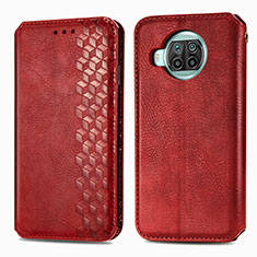 Handytasche Stand Schutzhülle Flip Leder Hülle S01D für Xiaomi Mi 10i 5G Rot