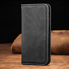 Handytasche Stand Schutzhülle Flip Leder Hülle S01D für Xiaomi Mi 10T 5G Schwarz