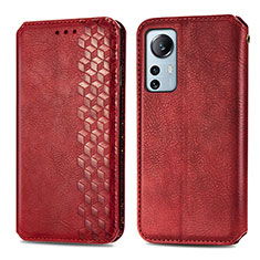 Handytasche Stand Schutzhülle Flip Leder Hülle S01D für Xiaomi Mi 12 Pro 5G Rot