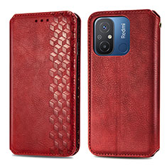 Handytasche Stand Schutzhülle Flip Leder Hülle S01D für Xiaomi Redmi 12C 4G Rot