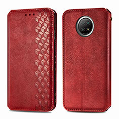 Handytasche Stand Schutzhülle Flip Leder Hülle S01D für Xiaomi Redmi Note 9T 5G Rot