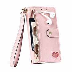 Handytasche Stand Schutzhülle Flip Leder Hülle S03D für Apple iPhone 16 Pro Rosa