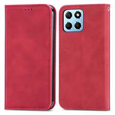 Handytasche Stand Schutzhülle Flip Leder Hülle S04D für Huawei Honor 70 Lite 5G Rot