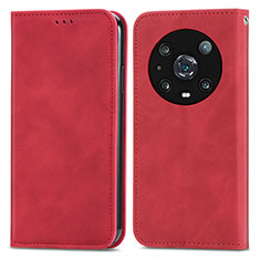 Handytasche Stand Schutzhülle Flip Leder Hülle S04D für Huawei Honor Magic4 Pro 5G Rot