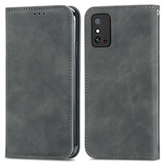 Handytasche Stand Schutzhülle Flip Leder Hülle S04D für Huawei Honor X10 Max 5G Grau