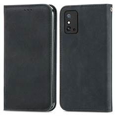 Handytasche Stand Schutzhülle Flip Leder Hülle S04D für Huawei Honor X10 Max 5G Schwarz