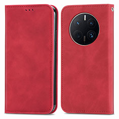 Handytasche Stand Schutzhülle Flip Leder Hülle S04D für Huawei Mate 50 Pro Rot