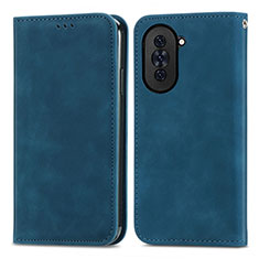 Handytasche Stand Schutzhülle Flip Leder Hülle S04D für Huawei Nova 10 Blau