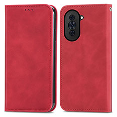 Handytasche Stand Schutzhülle Flip Leder Hülle S04D für Huawei Nova 10 Rot