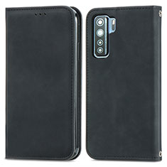 Handytasche Stand Schutzhülle Flip Leder Hülle S04D für Huawei Nova 7 SE 5G Schwarz