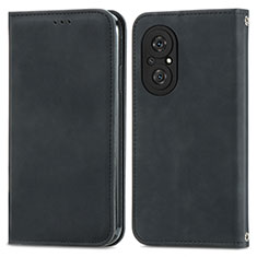 Handytasche Stand Schutzhülle Flip Leder Hülle S04D für Huawei Nova 9 SE Schwarz