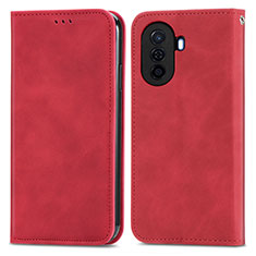 Handytasche Stand Schutzhülle Flip Leder Hülle S04D für Huawei Nova Y70 Plus Rot