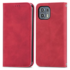 Handytasche Stand Schutzhülle Flip Leder Hülle S04D für Motorola Moto Edge 20 Lite 5G Rot