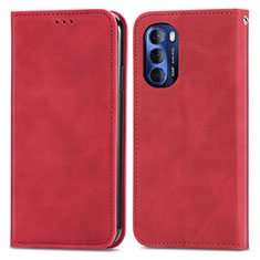 Handytasche Stand Schutzhülle Flip Leder Hülle S04D für Motorola Moto G Stylus (2022) 5G Rot