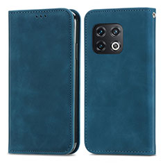 Handytasche Stand Schutzhülle Flip Leder Hülle S04D für OnePlus 10 Pro 5G Blau