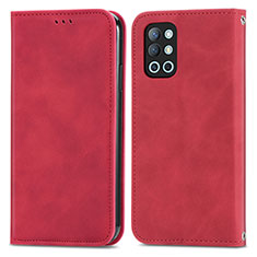 Handytasche Stand Schutzhülle Flip Leder Hülle S04D für OnePlus 9R 5G Rot