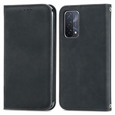 Handytasche Stand Schutzhülle Flip Leder Hülle S04D für OnePlus Nord N200 5G Schwarz