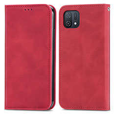 Handytasche Stand Schutzhülle Flip Leder Hülle S04D für Oppo A16e Rot