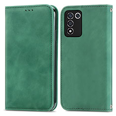 Handytasche Stand Schutzhülle Flip Leder Hülle S04D für Oppo K9S 5G Grün