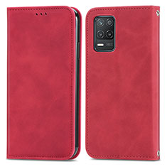 Handytasche Stand Schutzhülle Flip Leder Hülle S04D für Realme 8s 5G Rot