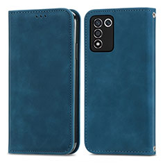 Handytasche Stand Schutzhülle Flip Leder Hülle S04D für Realme 9 SE 5G Blau