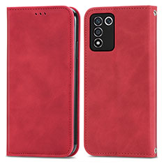 Handytasche Stand Schutzhülle Flip Leder Hülle S04D für Realme 9 SE 5G Rot