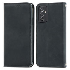 Handytasche Stand Schutzhülle Flip Leder Hülle S04D für Samsung Galaxy A15 5G Schwarz