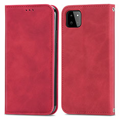 Handytasche Stand Schutzhülle Flip Leder Hülle S04D für Samsung Galaxy A22s 5G Rot