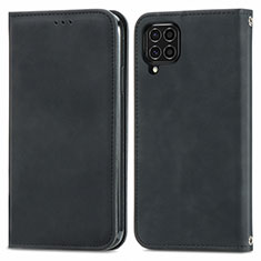 Handytasche Stand Schutzhülle Flip Leder Hülle S04D für Samsung Galaxy F62 5G Schwarz