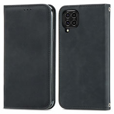 Handytasche Stand Schutzhülle Flip Leder Hülle S04D für Samsung Galaxy M62 4G Schwarz