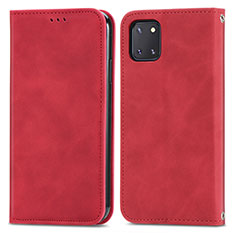 Handytasche Stand Schutzhülle Flip Leder Hülle S04D für Samsung Galaxy Note 10 Lite Rot