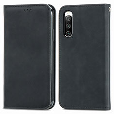 Handytasche Stand Schutzhülle Flip Leder Hülle S04D für Sony Xperia 10 IV SO-52C Schwarz