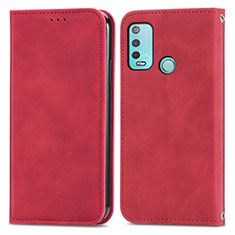 Handytasche Stand Schutzhülle Flip Leder Hülle S04D für Wiko Power U30 Rot