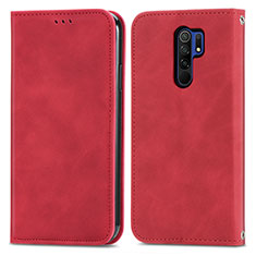 Handytasche Stand Schutzhülle Flip Leder Hülle S04D für Xiaomi Poco M2 Rot