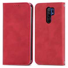 Handytasche Stand Schutzhülle Flip Leder Hülle S04D für Xiaomi Redmi 9 Rot