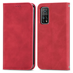 Handytasche Stand Schutzhülle Flip Leder Hülle S04D für Xiaomi Redmi K30S 5G Rot