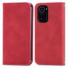 Handytasche Stand Schutzhülle Flip Leder Hülle S04D für Xiaomi Redmi K40 Pro 5G Rot