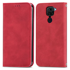 Handytasche Stand Schutzhülle Flip Leder Hülle S04D für Xiaomi Redmi Note 9 Rot