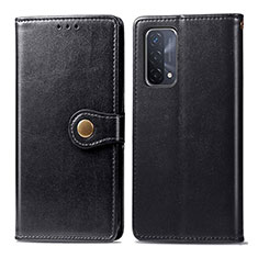 Handytasche Stand Schutzhülle Flip Leder Hülle S05D für Oppo A54 5G Schwarz