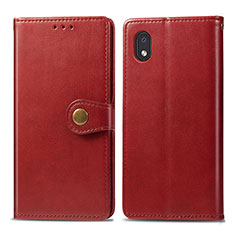 Handytasche Stand Schutzhülle Flip Leder Hülle S05D für Samsung Galaxy A01 Core Rot