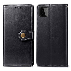 Handytasche Stand Schutzhülle Flip Leder Hülle S05D für Samsung Galaxy A22 5G Schwarz