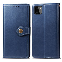 Handytasche Stand Schutzhülle Flip Leder Hülle S05D für Samsung Galaxy A22s 5G Blau