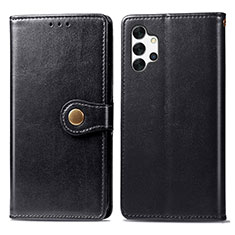 Handytasche Stand Schutzhülle Flip Leder Hülle S05D für Samsung Galaxy A32 4G Schwarz