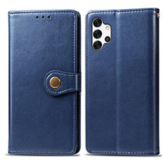 Handytasche Stand Schutzhülle Flip Leder Hülle S05D für Samsung Galaxy A32 5G Blau