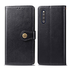 Handytasche Stand Schutzhülle Flip Leder Hülle S05D für Samsung Galaxy A41 SC-41A Schwarz