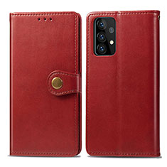 Handytasche Stand Schutzhülle Flip Leder Hülle S05D für Samsung Galaxy A52 4G Rot