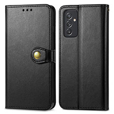 Handytasche Stand Schutzhülle Flip Leder Hülle S05D für Samsung Galaxy A55 5G Schwarz