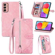 Handytasche Stand Schutzhülle Flip Leder Hülle S05D für Samsung Galaxy F13 4G Rosa